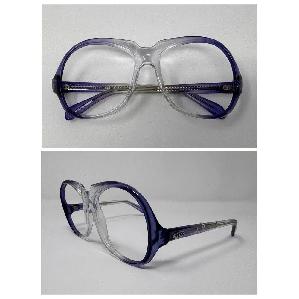 Winbeldon Ruby Vintage Eyeglass Frames Only 50-17-135 Purple Clear New Old Stock